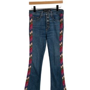 Veronica Beard High-Rise Bell-bottom Jeans